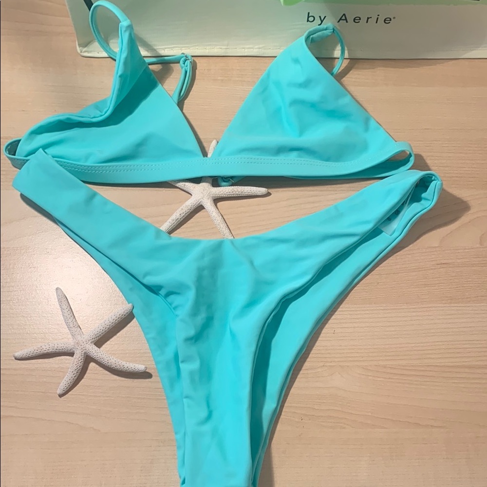 SHEIN Women's Aqua Bikini Set